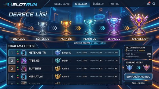 Slotrunbet Derece Ligi sıralı lig rekabetçi sistem